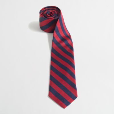 Factory mini rugby-stripe tie