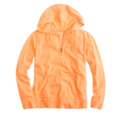 Boys' lightweight slub cotton hoodie