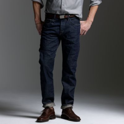 Vintage slim-fit selvedge jean in worn rinse wash