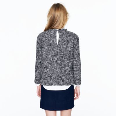 Collection check tweed popover