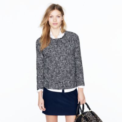 Collection check tweed popover