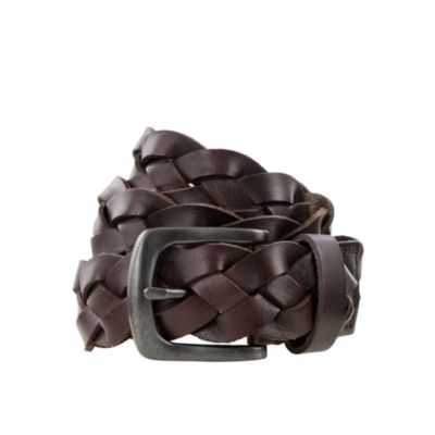 Boys' classic braided leather belt