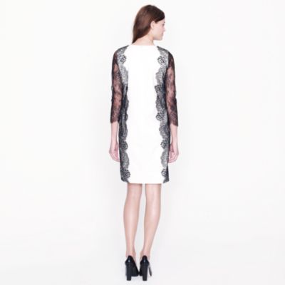 Collection lace-trim shift dress