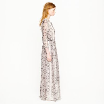 Collection maxiskirt in snake print