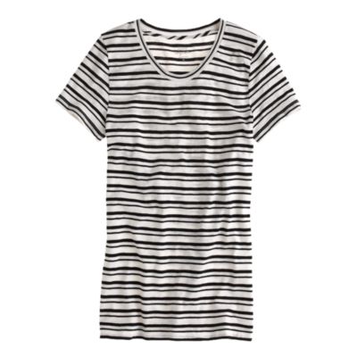 Vintage cotton tee in stripe