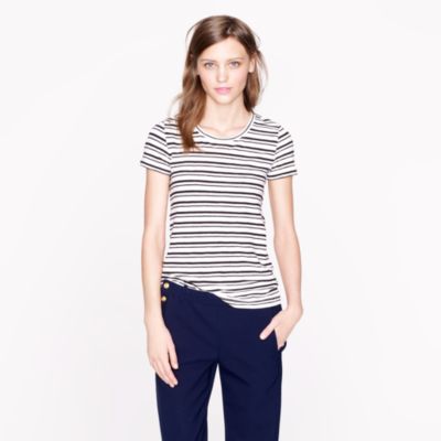 Vintage cotton tee in stripe