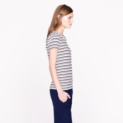 Vintage cotton tee in stripe