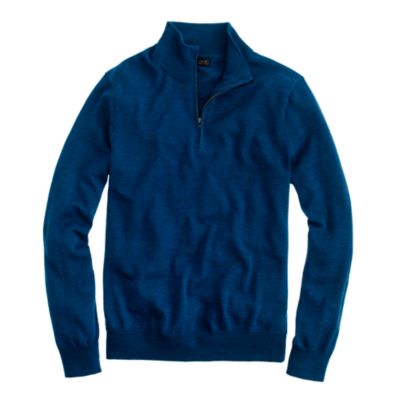 Tall merino half-zip sweater