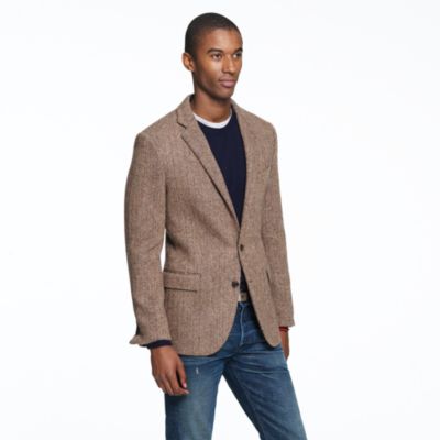 Ludlow sportcoat in herringbone Harris Tweed wool