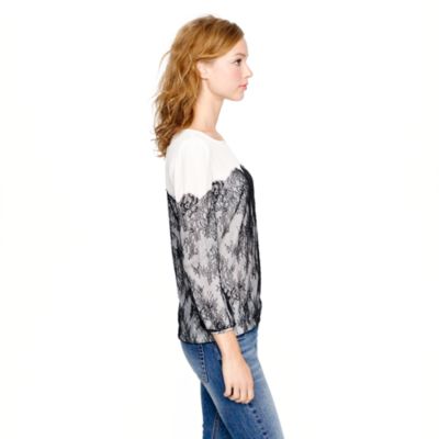 Collection lace-trim blouse