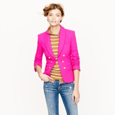 Collection crepe shawl blazer