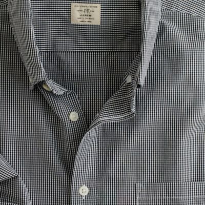 Secret Wash shirt in mini-gingham