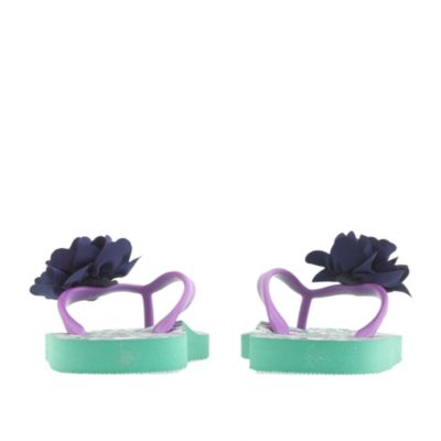 Girls' ditzy floral flip-flops
