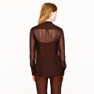 Collection honeycomb chiffon blouse