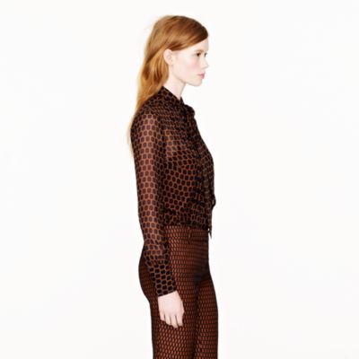 Collection honeycomb chiffon blouse