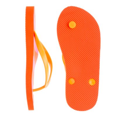 Girls' stripe flip-flops