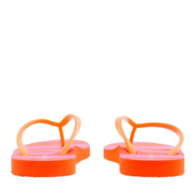 Girls' stripe flip-flops