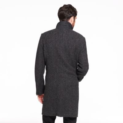 Mayfair topcoat in English wool herringbone
