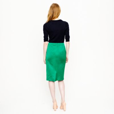 Collection satin pencil skirt