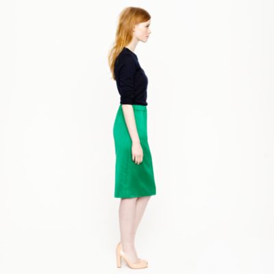 Collection satin pencil skirt