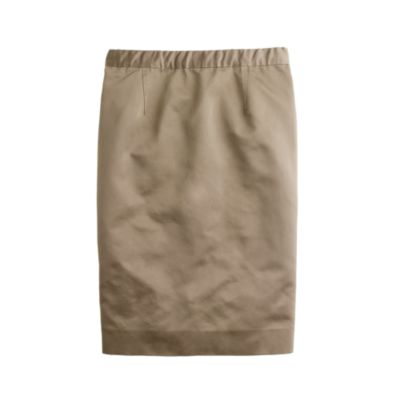 Collection satin pencil skirt