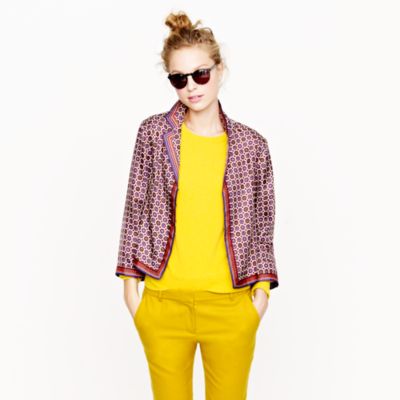 Collection silk scarf foulard jacket
