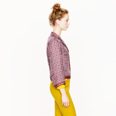 Collection silk scarf foulard jacket