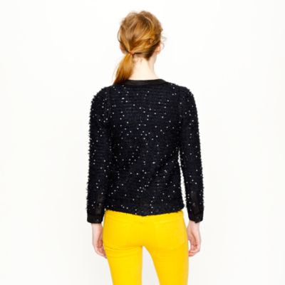 Collection sequin tweed jacket