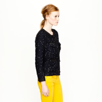 Collection sequin tweed jacket