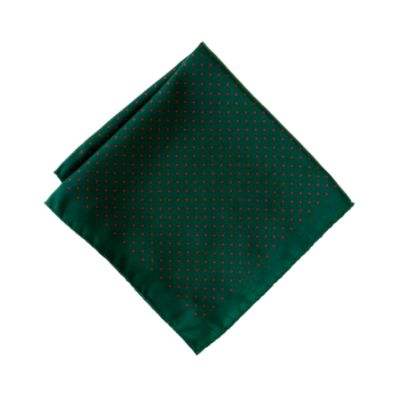 Mini-dot silk pocket square