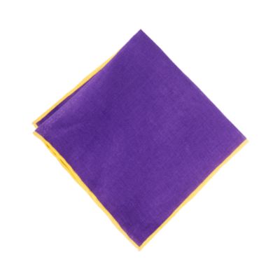 Two-tone linen pocket square