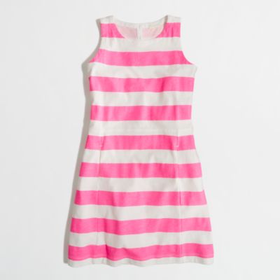 Factory girls' stripe pocket dress