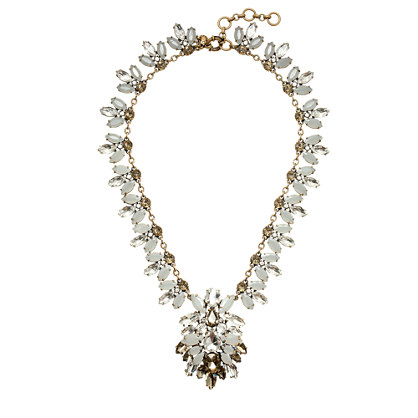 Crystal brooch necklace