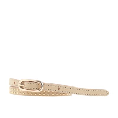 Double-studded leather belt : belts | J.Crew