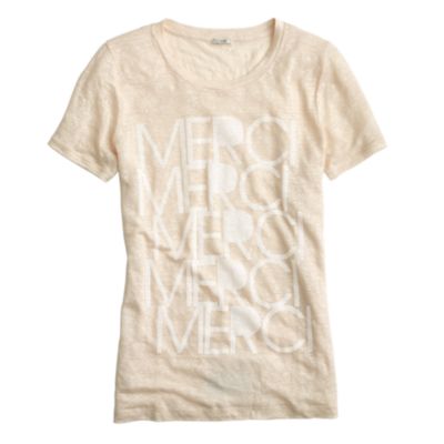 Linen merci tee