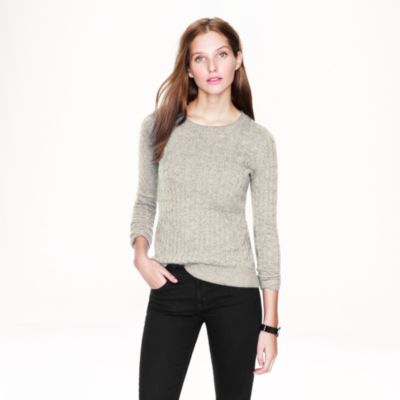 Cambridge cable crewneck sweater