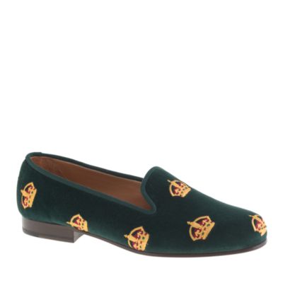 Women's Stubbs & Wootton® velvet slippers : loafers & oxfords | J.Crew
