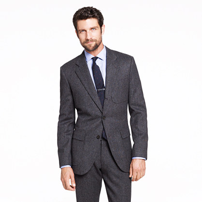Ludlow Fielding three button suit jacket in heathered English wool