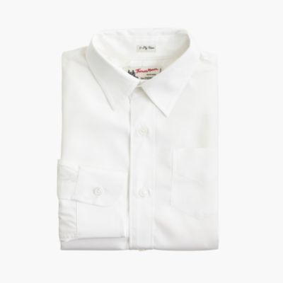 Boys Thomas Mason® fabric shirt in classic white $78.00