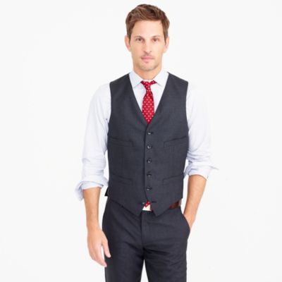 Suit vest in Italian wool