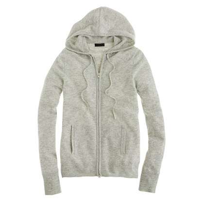 Collection cashmere zip-front hoodie : Cashmere Shop | J.Crew