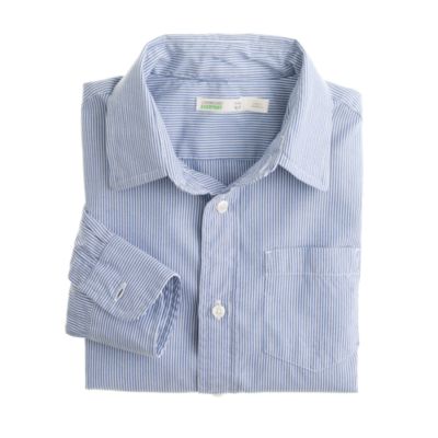 Boys Secret Wash shirt in medium stripe $39.50