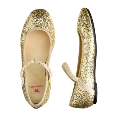 Girls' glitter ballet flats : shoes | J.Crew