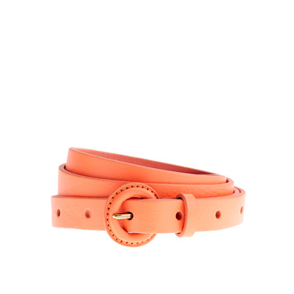 Skinny covered buckle belt   belts   Womens accessories   J.Crew