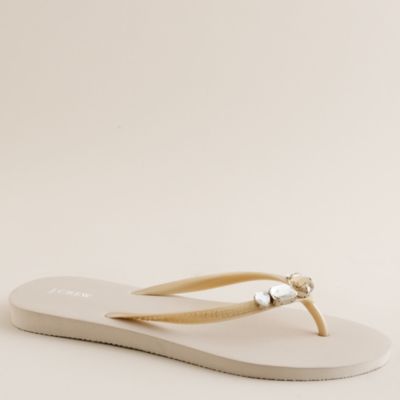 Boca jeweled flip-flops : flip-flops | J.Crew