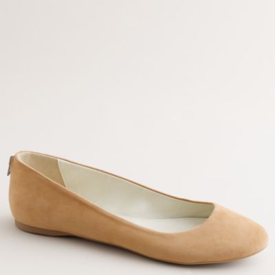 Back zip ballet flats   ballets   Womens shoes   J.Crew