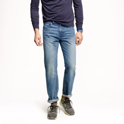 Bootcut fit jean in vintage worn wash $96.00