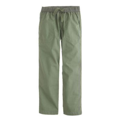 Boys' pull-on lightweight chino in straight fit