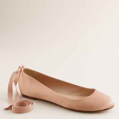 ankle tie flats
