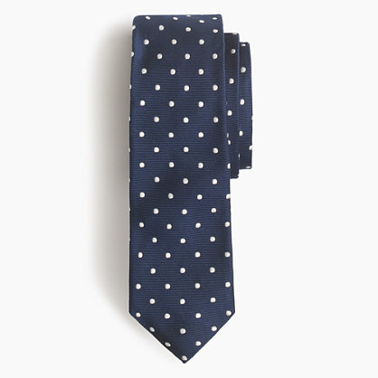 Large dot Cambridge tie   silk ties   Mens ties & pocket squares   J 